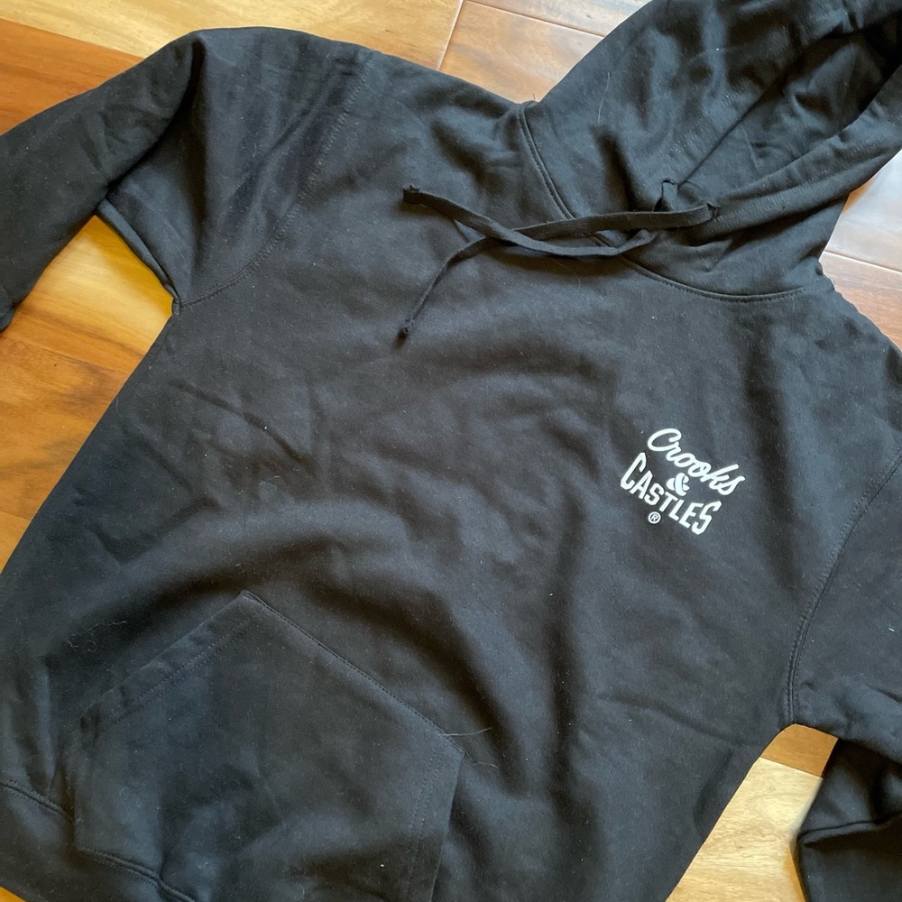 NWT black Crooks & Castles hoodie